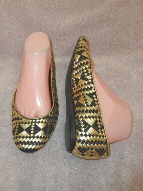 Rebecca Minkoff Uma Ballet Flats Size 8.5 Leather Slip On Comfort Shoes Aztec